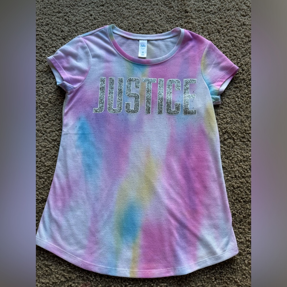 Justice sleep shirt size 10